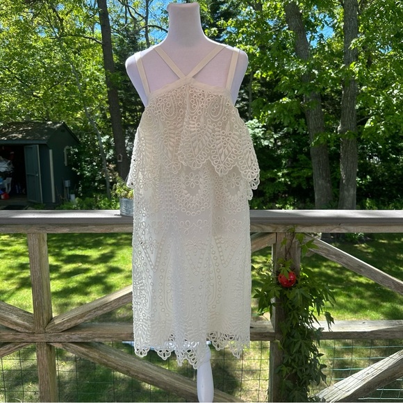 Likely Abegreen Eyelet White Dress Sold at Revolve Size 8 - Picture 2 of 12